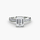 Lumière Solitaire with Pavé Setting