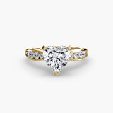 Lumière Solitaire with Pavé Setting