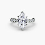 Lumière Solitaire with Pavé Setting