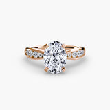 Lumière Solitaire with Pavé Setting