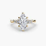 Solitaire with Shoulder Accents 2