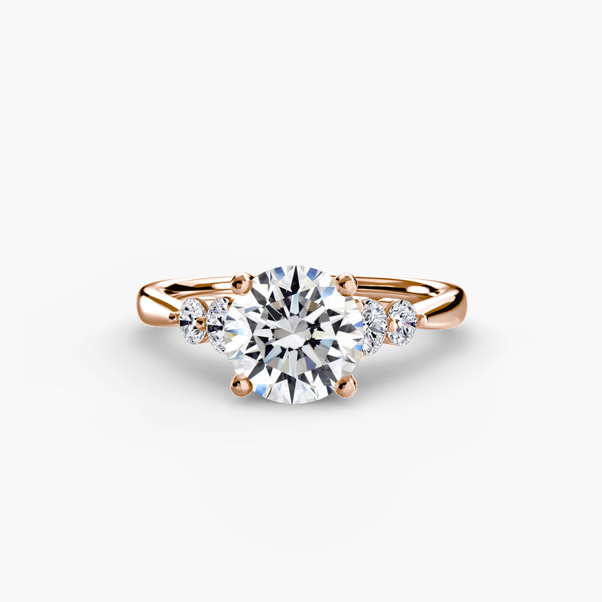 Solitaire with Shoulder Accents 2