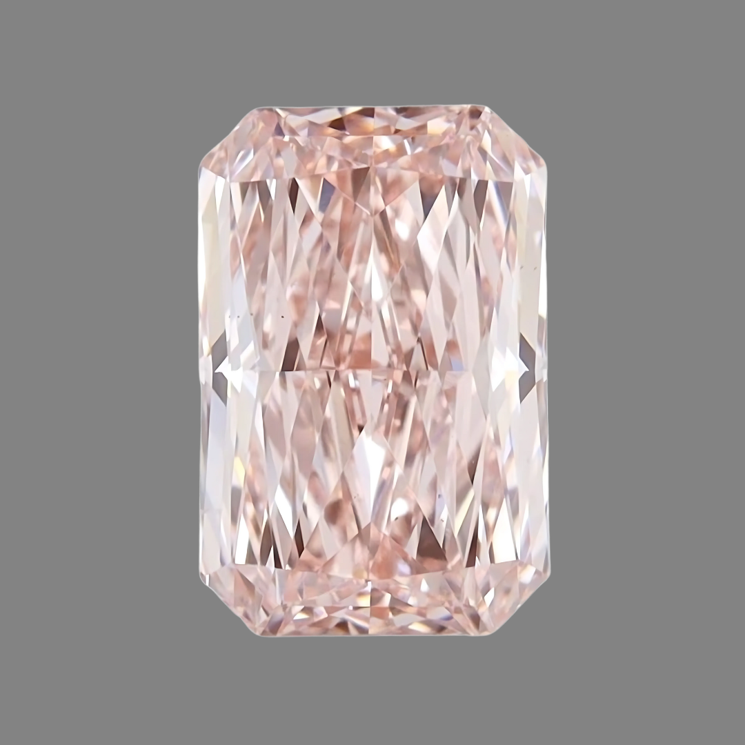 Radiant Cut Fancy Pink Lab Grown Diamond Stone | Saratti Jewelry