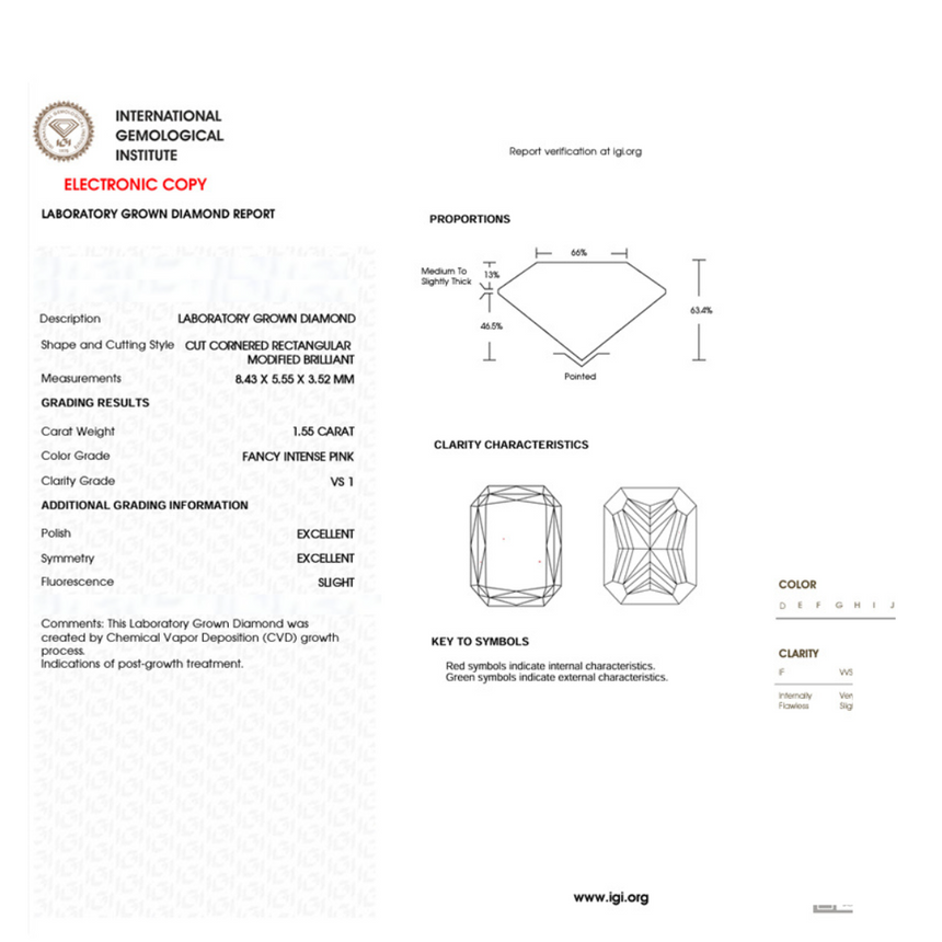 Lab Grown Diamond Certificate | Saratti Jewelry