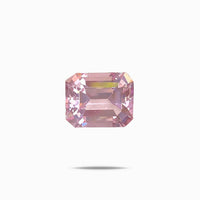 Pink 6.24 Carat Emerald Cut Morganite Gemstone