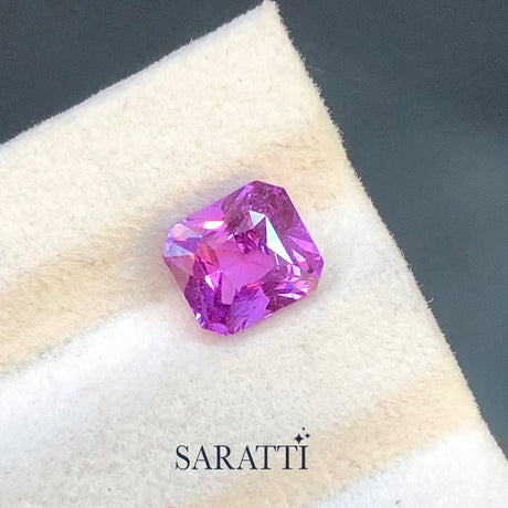 Rare Octagonal Lavender Sapphire Modified Brilliant 2.02ct | SARATTI