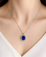 Rare unheated sapphire ring with convertible pendant function and premium platinum craftsmanship | SARATTI