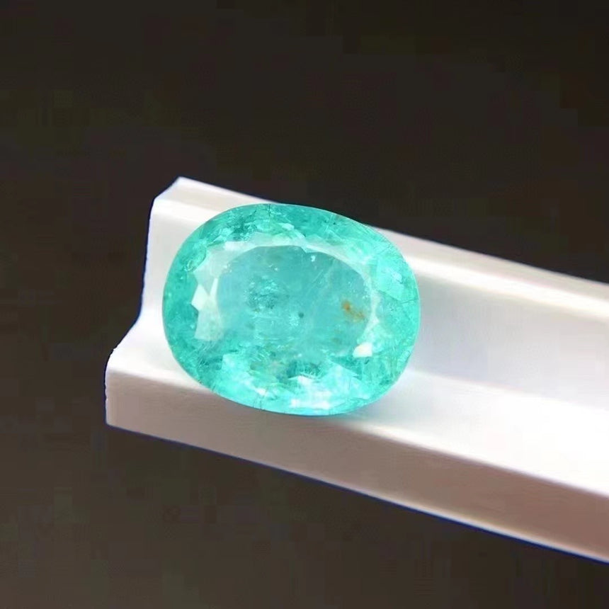 Real Paraiba Tourmaline Gemstone in Oval Shape - SARATTI 