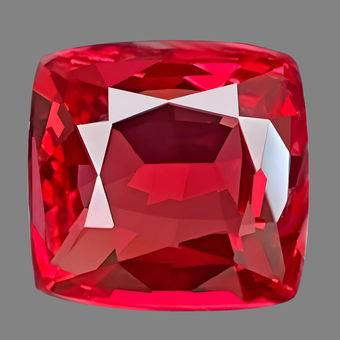 0.36 Cts Natural Vietnam Ruby Loose Gemstone Cushion sale Cut