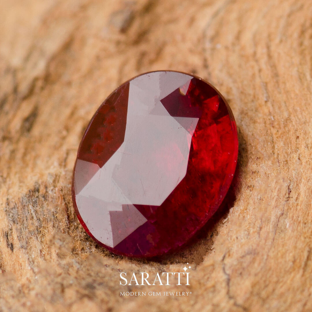 Precious Oval Cut Ruby | Saratti