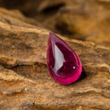 Red Pear Cabochon Natural Rubellite Tourmaline | Saratti