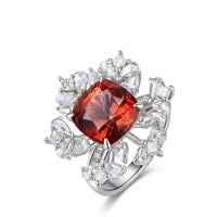 Tourmaline Ring with Rose Cut Diamonds | 8 carats