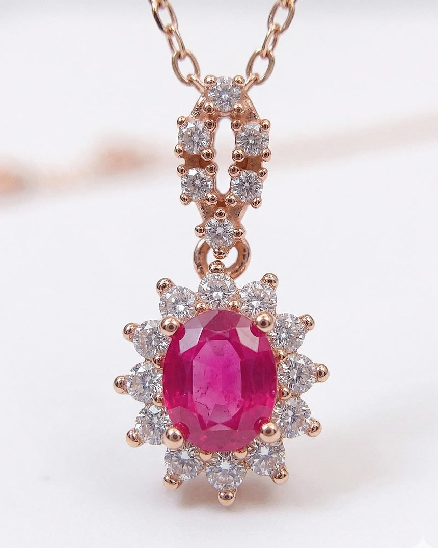 Rosalie Natural Ruby Necklace | SARATTI