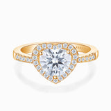 Rose Gold Heart of Hearts Natural Diamond Engagement Ring | Saratti Diamonds 