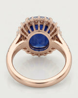 Rose gold sapphire engagement ring for someone drawn to expressive color and distinctive craftsmanship - SARATTI