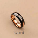 Two Tone Men's Band Comfort Fit Band