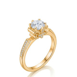 Alameda · Fleur de Lis Dainty Diamond Ring