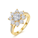 Fiora · Fleur Diamantée Moissanite Engagement Ring