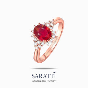 Rose Gold Jewelry with Diamonds and Gemstone | Saratti 