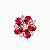 Stella Nzinga Natural Ruby & Diamond Earrings