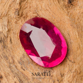 Buy Oval Cut Ruby Gemstone Online | Saratti