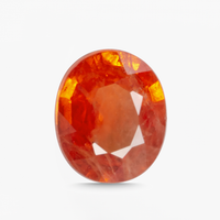 1.29 carats  Oval Natural Sperssatine Garnet Gemstone | 7mm x 5.8mm