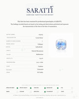 SARATTI Certified 1.54 CTS Natural Sri Lankan Rainbow Moonstone Cushion | SARATTI
