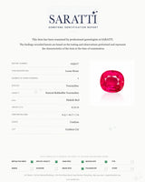 SARATTI Certified 6.70ct Rubellite Tourmaline Cushion Cut loose gemstone | SARATTI