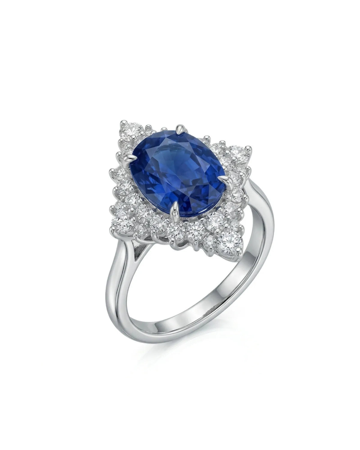 SERAPHINE — Cornflower Blue Sapphire Diamond Ring