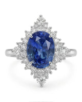 SERAPHINE Cornflower Blue Sapphire Diamond Ring - SARATTI