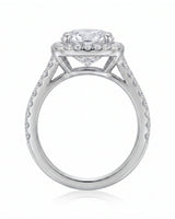 Evana – Natural Round Diamond Halo Split-Shank Engagement Ring