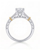 Noemie – Natural Round Diamond Split-Shank Engagement Ring