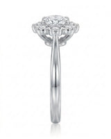 Celine – Natural Round Diamond Halo Engagement Ring