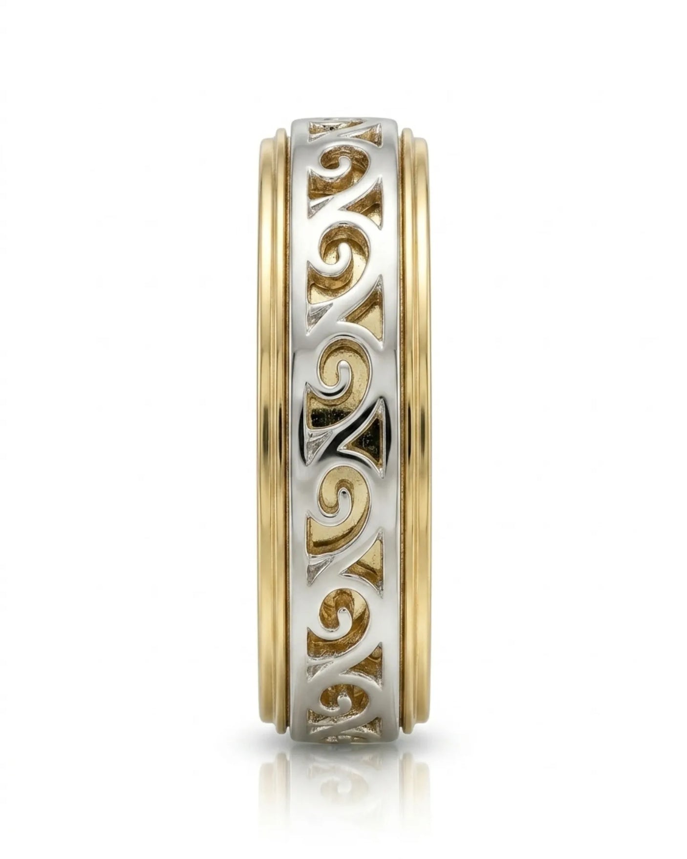 Aurelian Scroll Wedding Band