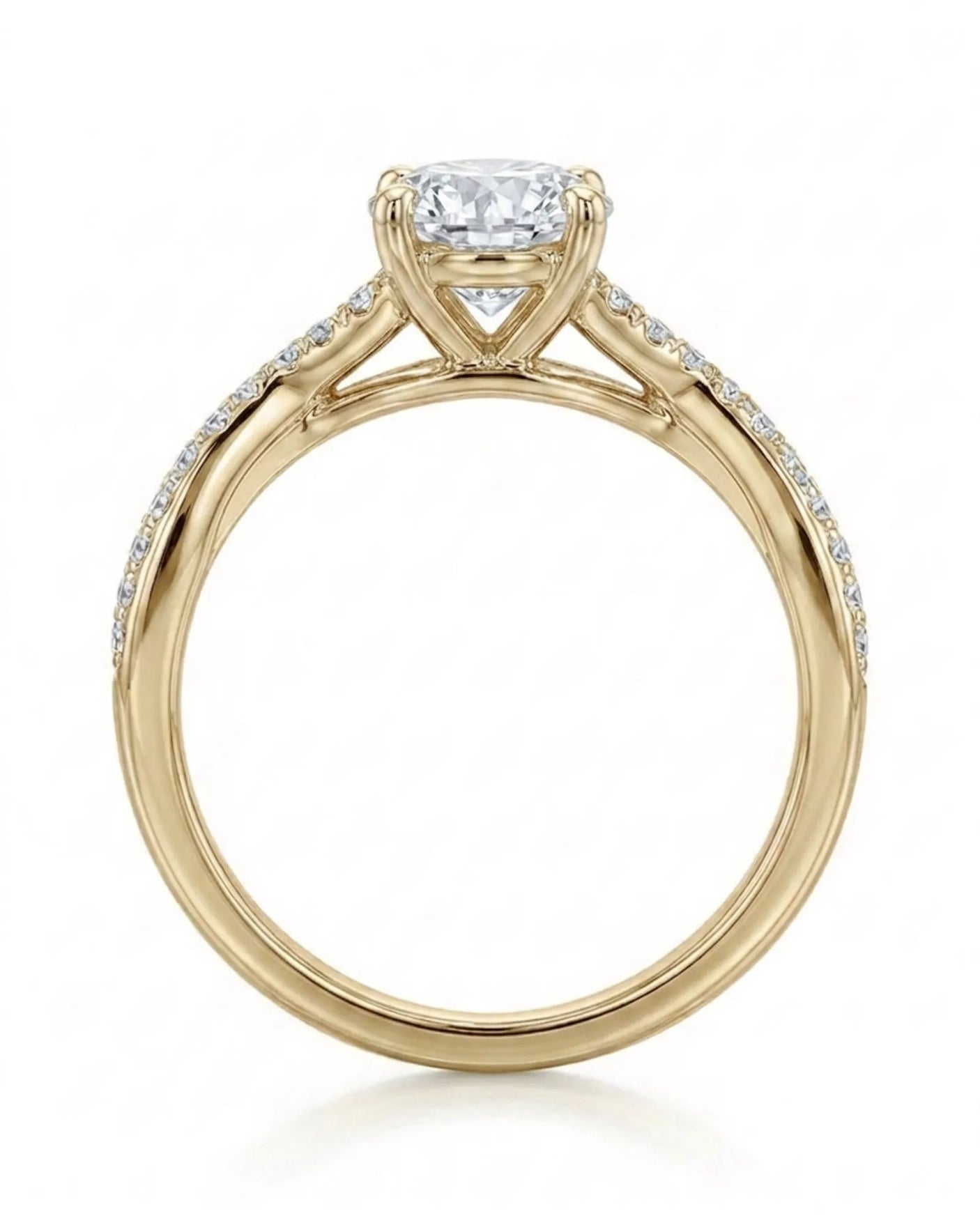 Sibel – Liaison Céleste Natural Round Diamond Infinity Engagement Ring