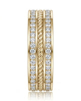 Aurelian Rope Diamond Wedding Band