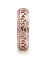 Aurelian Scroll Wedding Band