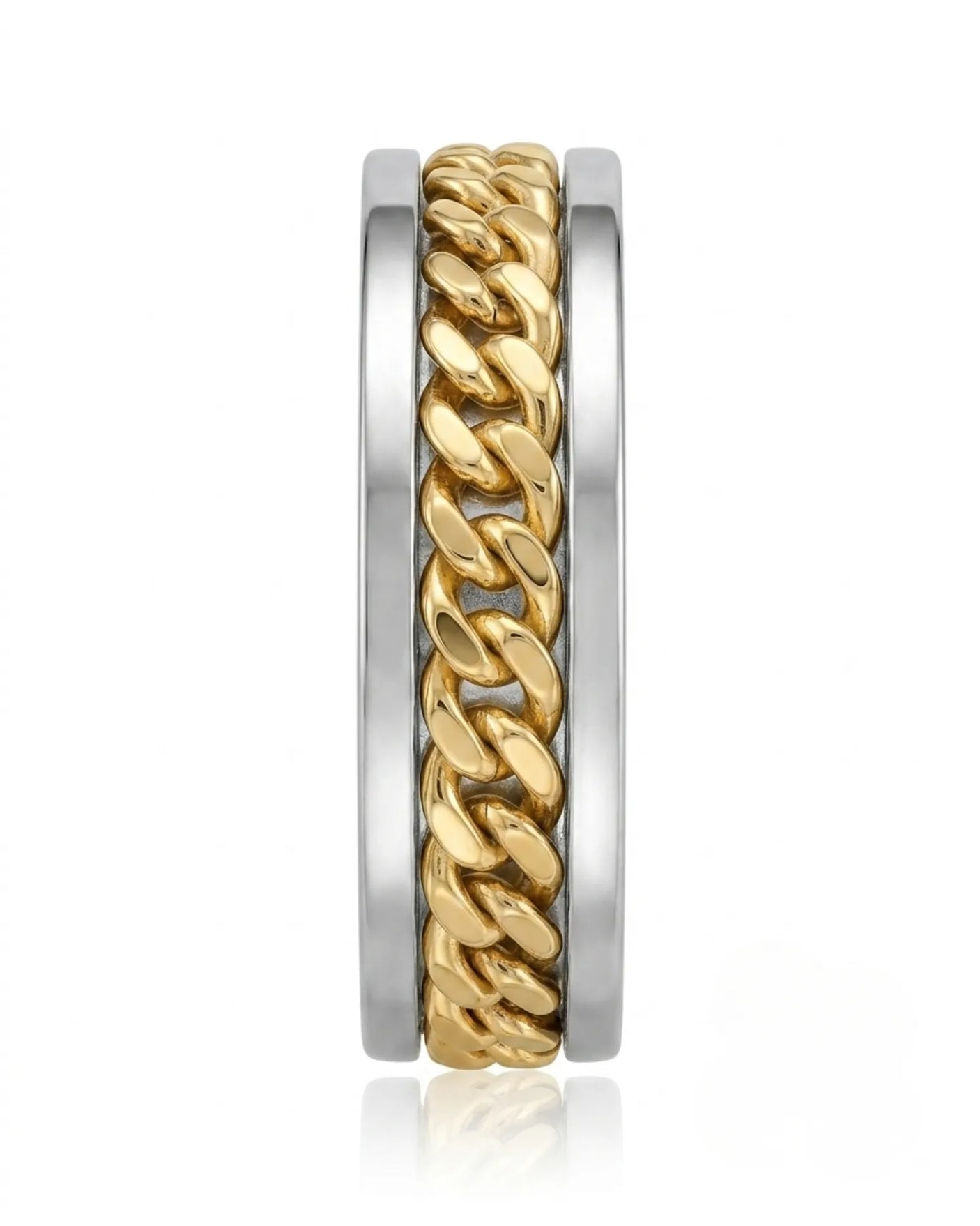 Vector Chain Wedding Band - 8mm