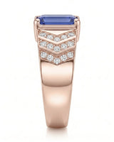 Valerian Tanzanite Diamond Ring