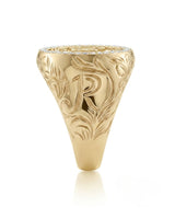 Regent Halo Men’s Diamond Signet Ring