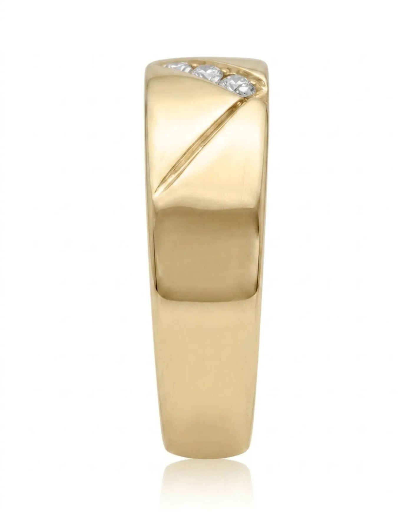 Axis Tri-Diamond Wedding Band