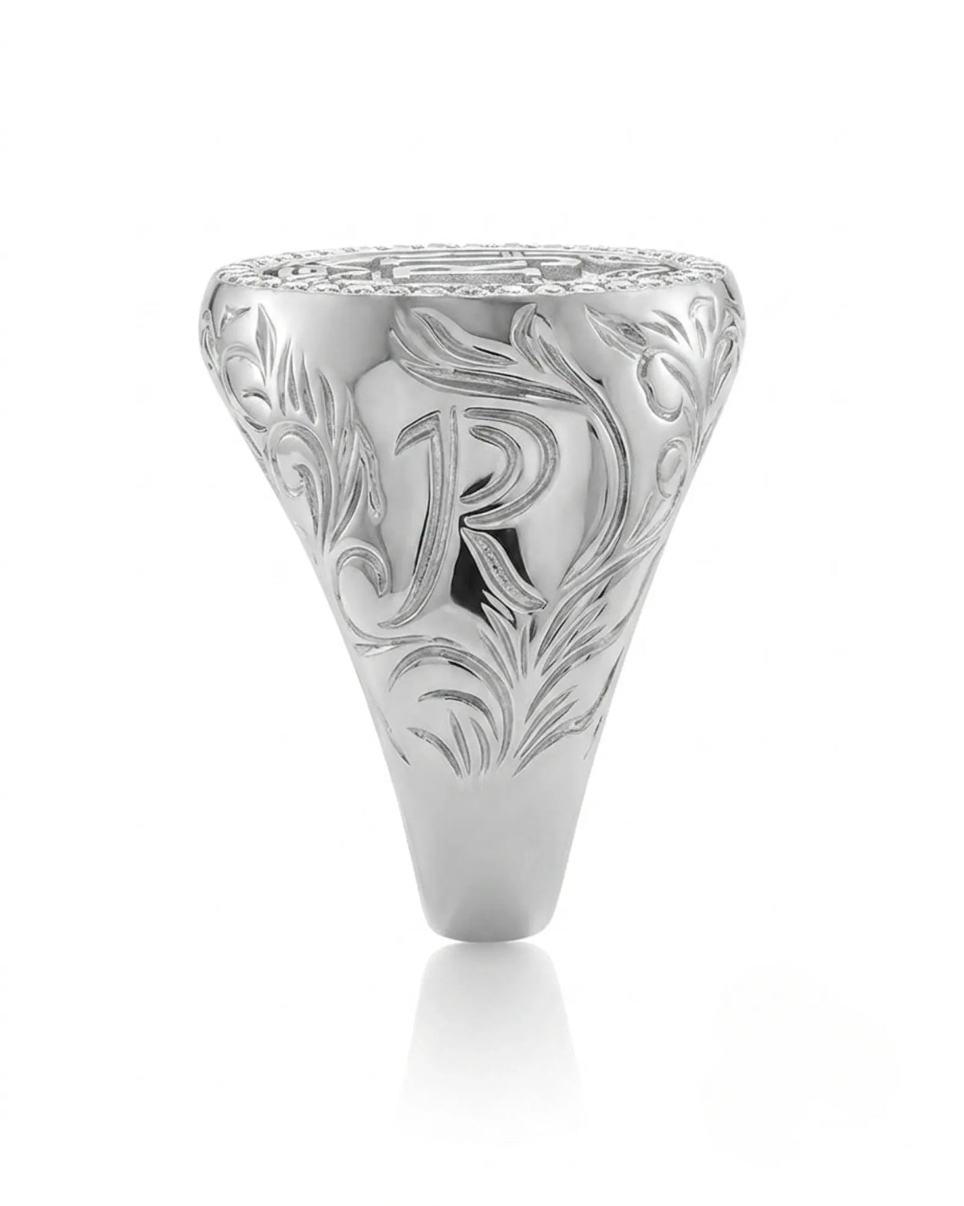 Regent Halo Men’s Diamond Signet Ring