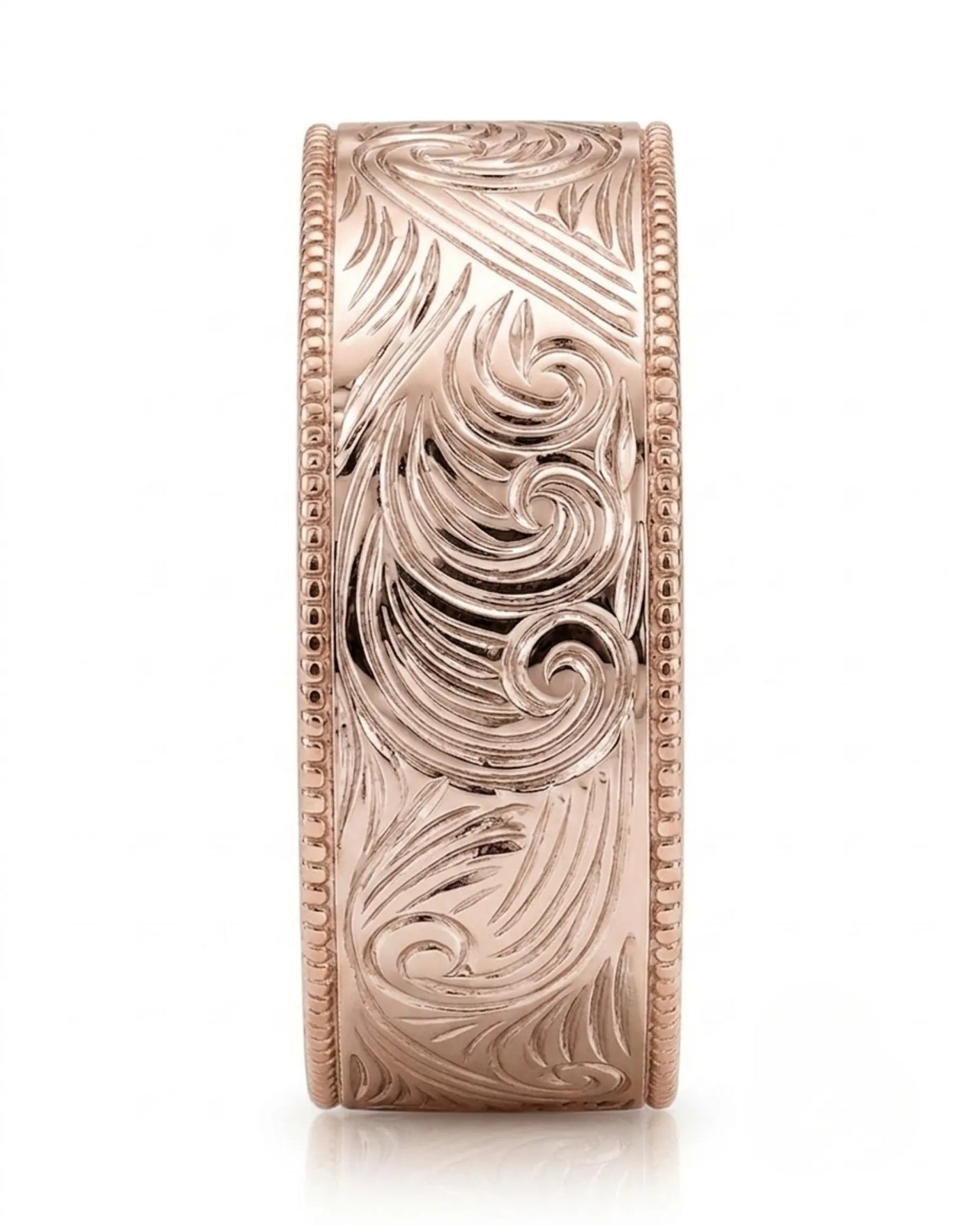 Vellum Aureus Art Nouveau Two Tone Men Ring