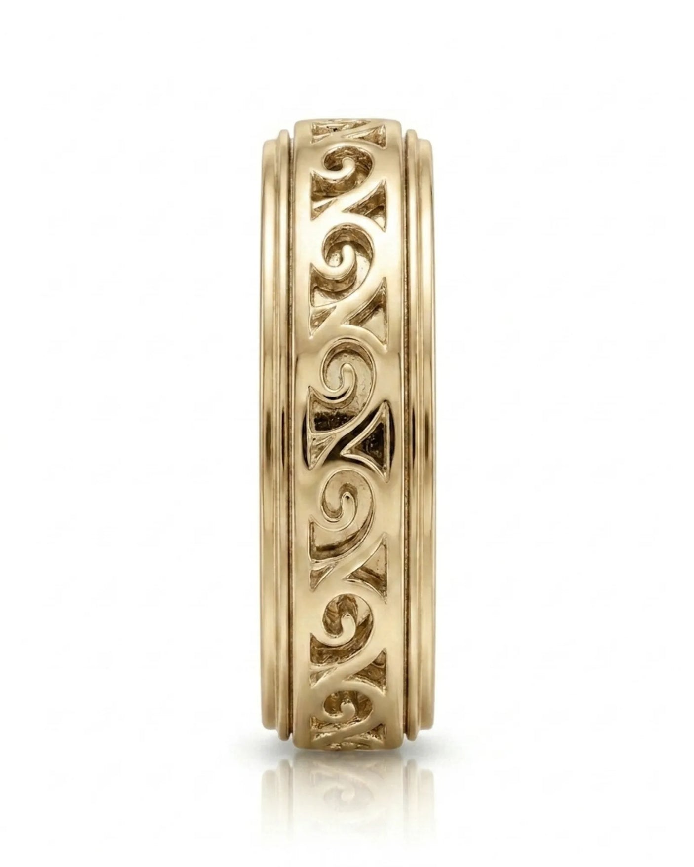 Aurelian Scroll Wedding Band