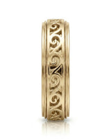 Aurelian Scroll Wedding Band