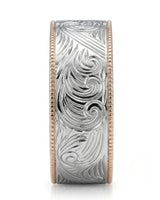 Vellum Aureus Art Nouveau Two Tone Men Ring
