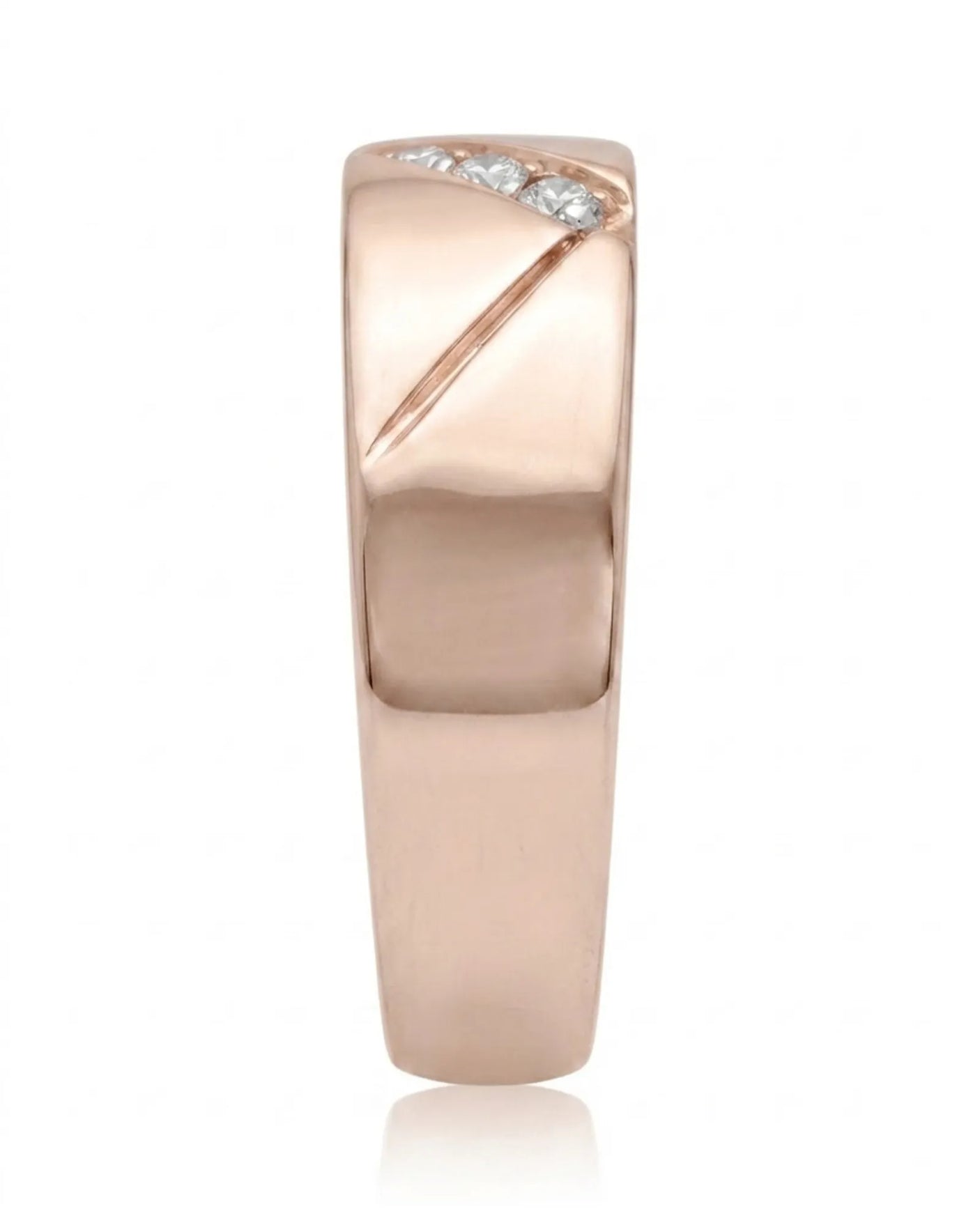 Axis Tri-Diamond Wedding Band