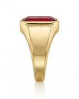 Sovereign Ruby Signet Ring