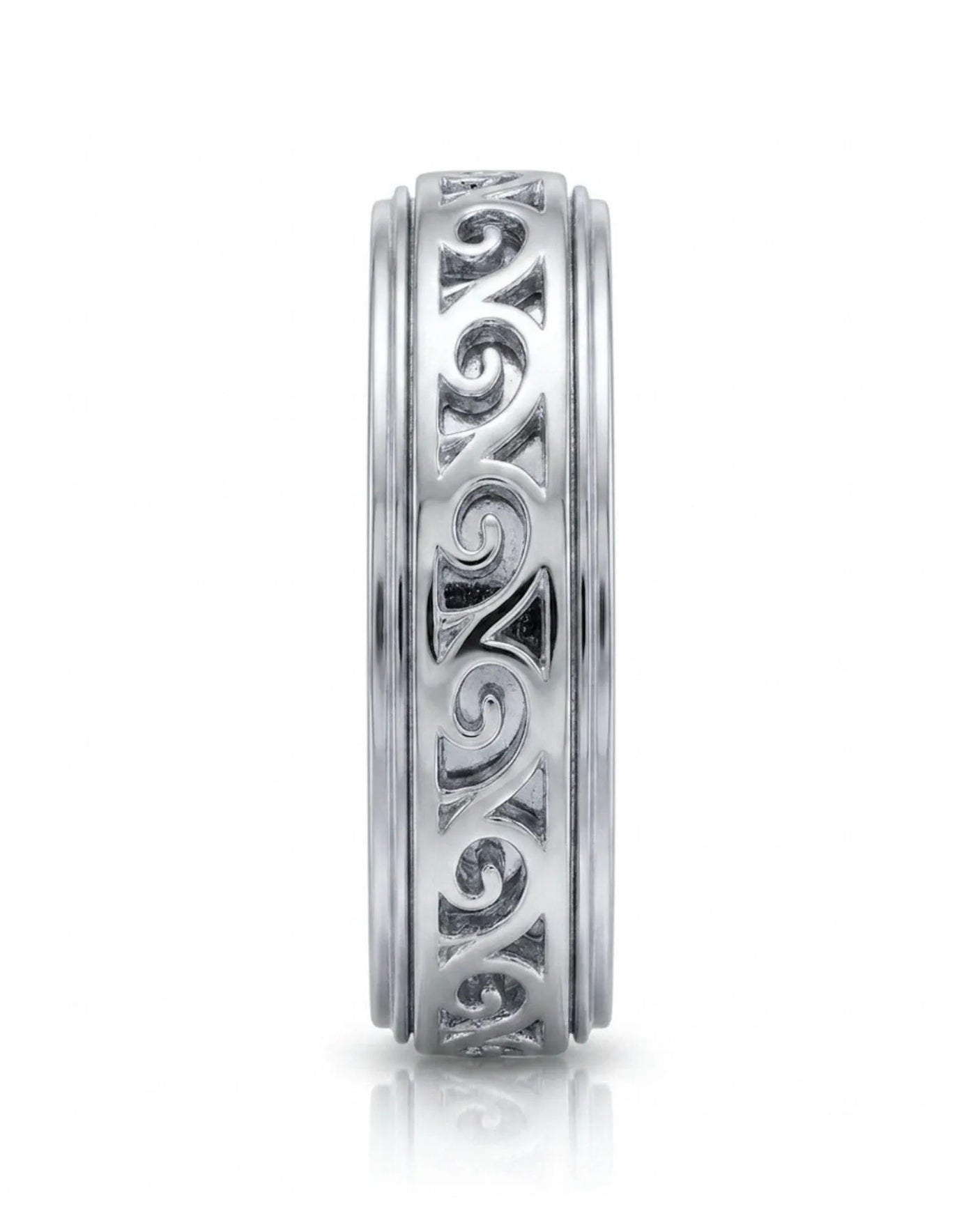 Aurelian Scroll Wedding Band
