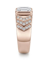 Regent Chevron Diamond Signet Ring
